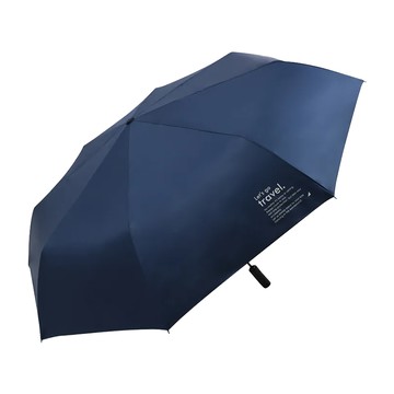 大傘面全遮光黑膠布自動摺疊傘-27吋-深藍色-1支