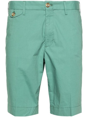 Incotex - mid-rise chino shorts - men - Cotton/Cotton/Elastane - 52 - Green