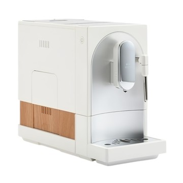 BRUnO 全自動義式咖啡機 可製作奶泡拉花  杏仁白  BOE121-WH-KE