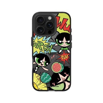 iPhone 16 Pro Clear 酷墨灰 - The Powerpuff Girls 飛天小女警 - 毛毛