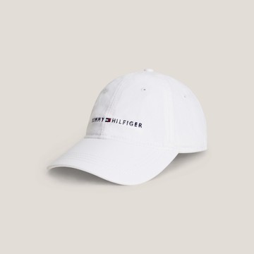 【Tommy Hilfiger】Core Hilfiger 棒球帽 _白色
