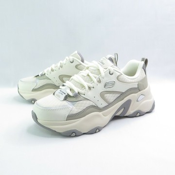 Skechers 150521STOL 女休閒鞋 D LITES 5.0 老爹鞋 厚底 米/灰【iSport愛運動】
