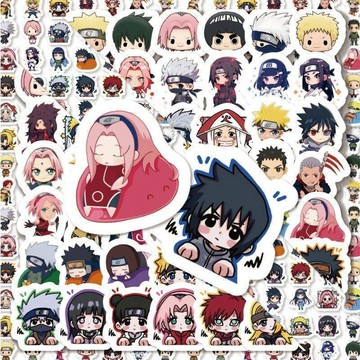 限時下殺✨NARUTO貼紙 火影忍者防水貼紙 疾風傳周邊貼紙 208張Q版火影忍者貼紙 手機動漫筆記本卡通周邊diy