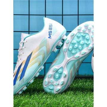 C羅梅西X19透氣獵鷹人造草坪足球鞋男女長釘ag碎釘tf學生兒童球鞋