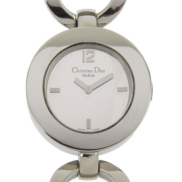 【日本直送】迪奧 Dior 馬利斯 腕錶 CD022110 不鏽鋼 石英 指針式 黑色錶盤 женские【二手品】