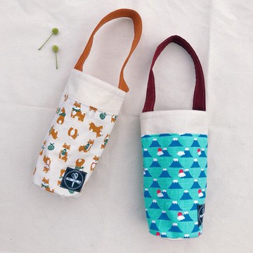 水壺袋 / 富士山與柴犬