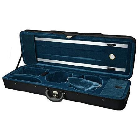 Kcelarec Full Size Professional Oblong Shape Lighweight Violin Case with Hygrometer