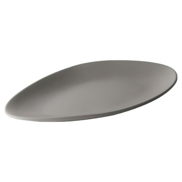 ERATO 鵝卵石造型陶瓷盤 灰色  27cm  1個