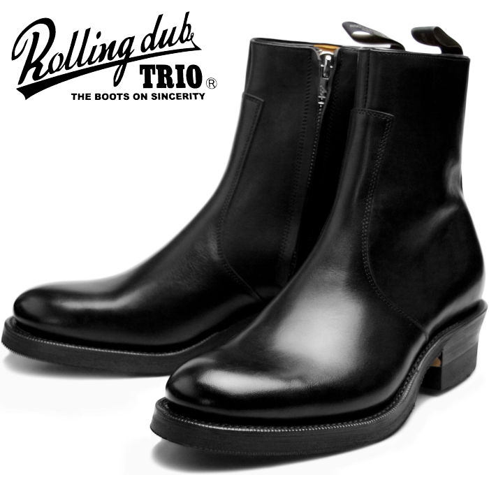 ROLLING DUB TRIO GLEANERS ZIP JAPAN BOX CALF ローリングダブトリオ ...