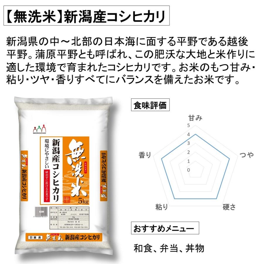 新米 米 お米 無洗米 10kg コシヒカリ こしひかり 新潟産  5kg×2袋 本州送料無料 令和5年産