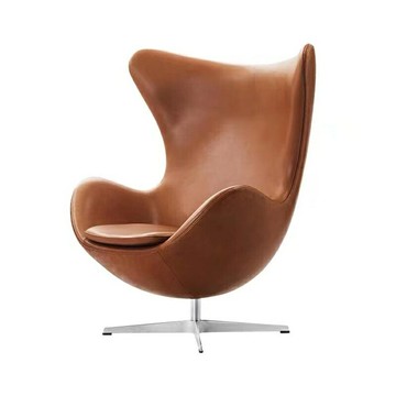 【廠家直銷】免運 沙發椅 北歐單人沙發椅 雞蛋椅 設計師創意蛋殼椅 現代簡約休閒沙發椅 旋轉創意沙發椅 皮藝沙發椅