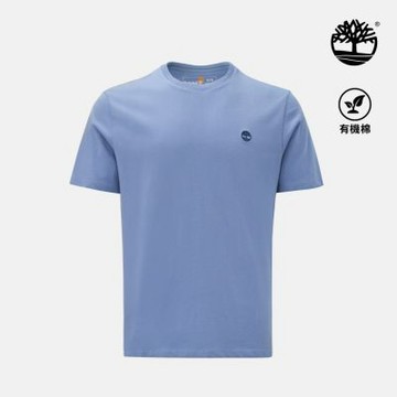 Timberland官方旗艦 男款灰藍色休閒短袖T恤|A6DKUB88
