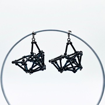 3D PIERCE/EARRING【Black】
