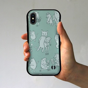 Grip iPhone 手機殼 Nakama Tachi藍灰色