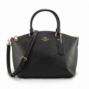 COACH SADIE專櫃美型防刮手提/肩背/斜背包CCM70(黑)