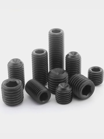 M4M5*0.5M6M8M10*1M12M16 12.9級細牙無頭內六角螺絲機米緊定螺釘