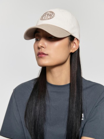 COLOR BLOCK BALL CAP [BEIGE]