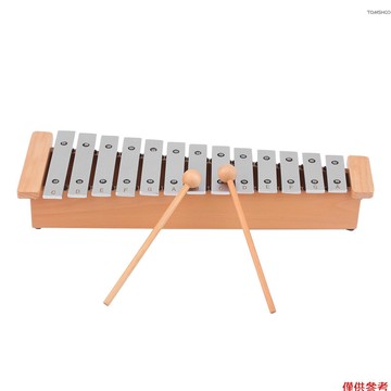 Winn 13 音符鍾琴便攜式鋁製鋼琴木琴打擊樂器帶木棍的樂器