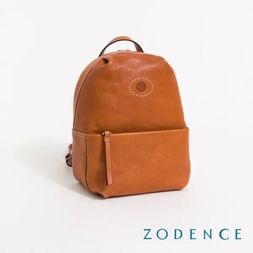 【ZODENCE】HAN義大利植鞣革後背包-小-經典駝