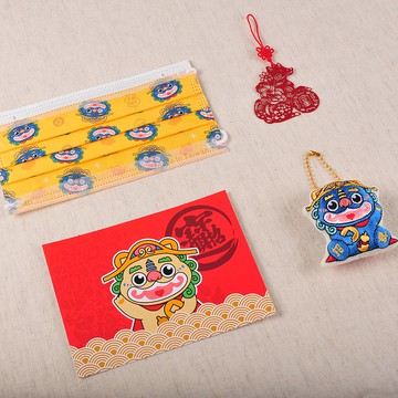 【尊龍福袋】招財福袋 新春開運 招財風獅爺 好運到