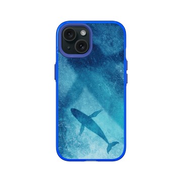 iPhone 15 Clear 激光藍 - 花生騷 WasangShow - 深海鯨魚