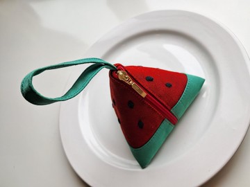 大紅西瓜零錢包