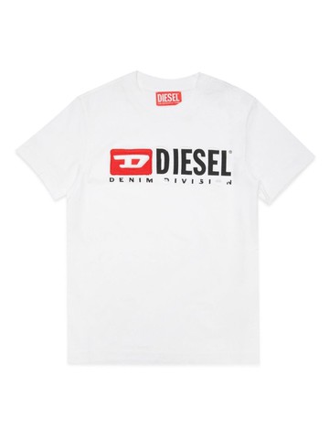 Diesel Kids - distressed-effect cotton T-shirt - kids - Cotton - 8 yrs - White