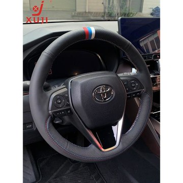 徐記適用豐田雷凌真皮方向盤套鋒蘭達C-HR致炫卡羅拉RAV4手縫把套