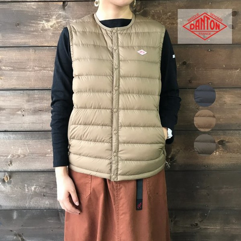 Danton ダントン レディース ナイロンタフタ インナーダウンベスト Dt A0002 Nnf 通販 Lineポイント最大get Lineショッピング