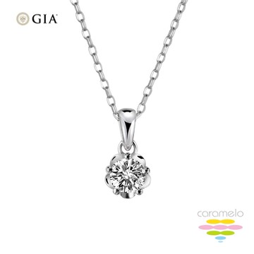 彩糖鑽工坊 GIA鑽石 50分 F/VS2 14K 鑽石項鍊 天然鑽石 (3EX+八心八箭+頂級北極光車工)