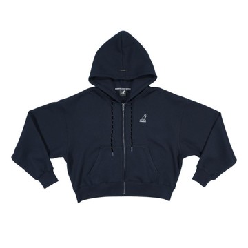 KANGOL 外套 深藍 經典 刷毛 連帽外套 女 6552140380