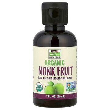 NOW Foods, Real Food，有機羅漢果，液體甜味劑，2 盎司（59 毫升）