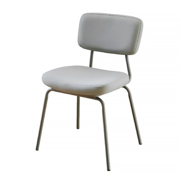 【RICHOME】荳芙貓抓皮餐椅灰色