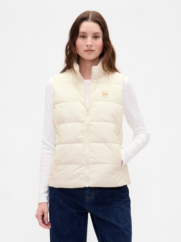 女裝 立領背心外套-象牙白