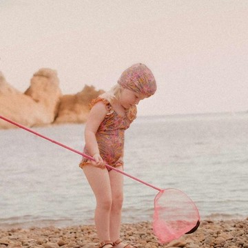 法國 Louise Misha 法式波西米 女孩連身泳衣 蜂蜜花 - 6Y