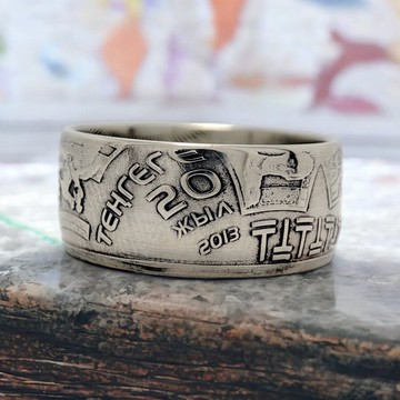 哈薩克戒指 男款, 哈薩克錢幣戒指, 哈薩克戒指, 哈薩克錢幣戒指