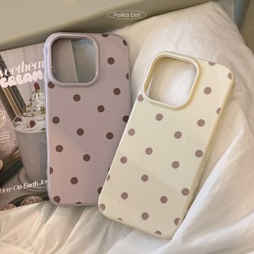 lulu|韓風波點手機殼 適用於iPhone17/5/16promax保護殼 蘋果i13/14小軟殼