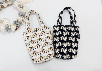 貓咪趴趴【內防潑水】飲料提袋-水壺提袋-冰壩杯-外出提袋-禮物