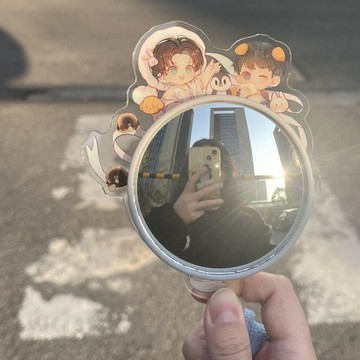 定製打卡棒丨亞克力摺疊式 一體式打卡棒 個性應援棒 明星 卡通 周邊演唱會