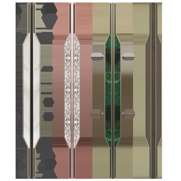 門把手 別墅門 門拉手 免運 開立發票 輕奢風酒店包廂寫字樓有框玻璃門定制把手中式高檔鑲嵌玉石門拉手