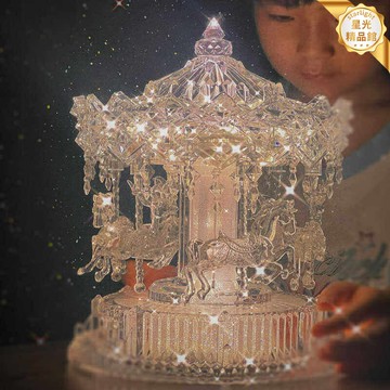 【夢幻旋轉木馬】音樂盒 八音盒 生日禮物 女生禮物 女友禮物 氛圍感裝飾 木質音樂盒 少女心禮物 臥室裝飾 送閨蜜女友
