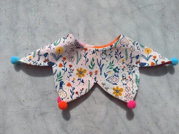 鴨子花園(白)  寵物雙面可調節領巾/領結【P231130】