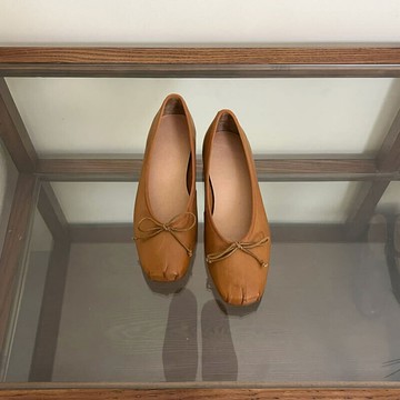 復古蝴蝶結平底單鞋080606