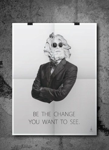 L'appeso倒吊人 Be the change大海報
