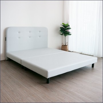 6x7尺貓抓皮床組(床頭+床底)二件式 皮革床組 貓抓皮床台【101SET013D】Leader傢居館