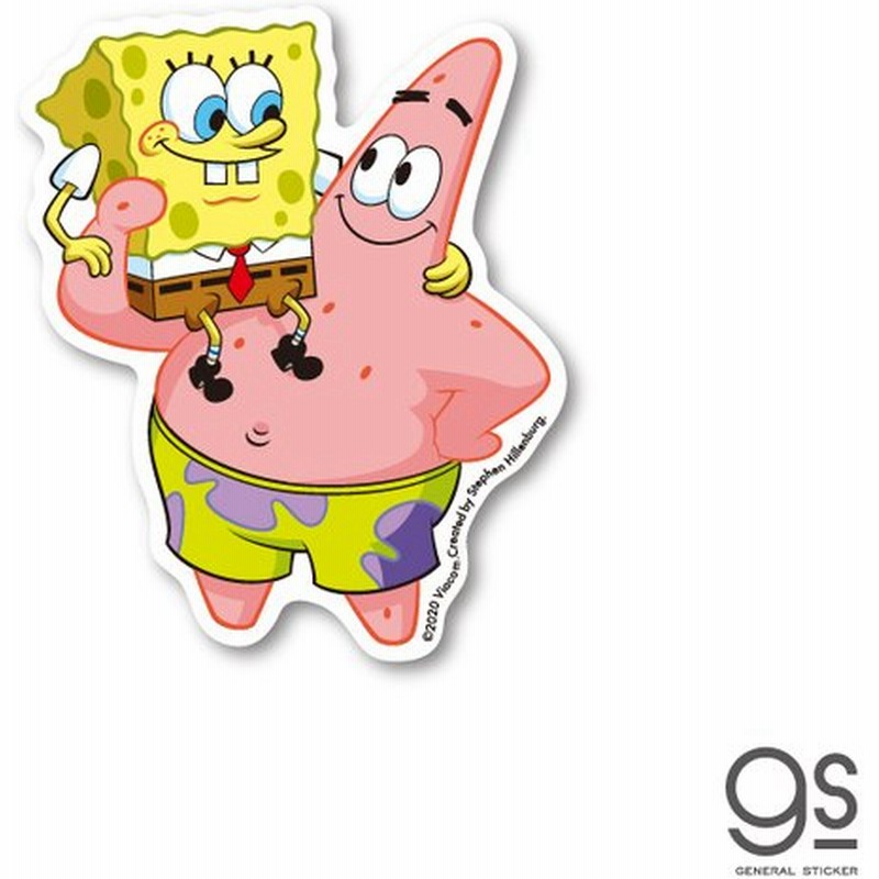 スポンジ ボブ ボブ パトリック キャラクターステッカー アメリカ アニメ Spongebob ダイカットステッカー Spo006 Gs 公式グッズ 通販 Lineポイント最大get Lineショッピング