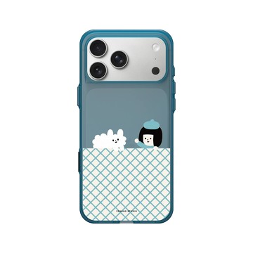 iPhone 17 Pro Max Clear (相機按鈕) 夜幕藍 - 右手超人 - 晚安