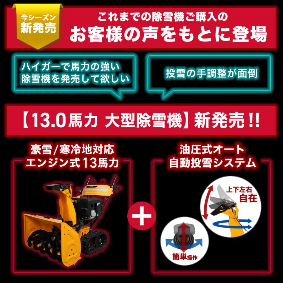 ＜即納 12月限定 直前割＞除雪王家庭用 寒冷地エンジン式除雪機（自走式） HG-ST1332