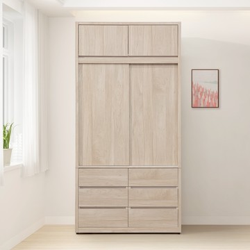 直人木業-ELENA當代日系118公分高被櫥六抽衣櫃