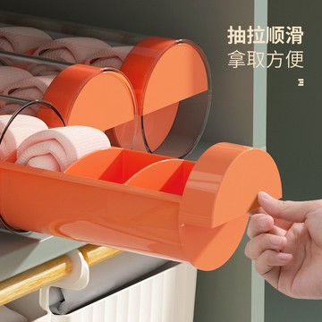 圓筒式襪子收納盒學生宿舍內褲襪子便攜式防塵網紅內衣收納盒神器小紅書同款